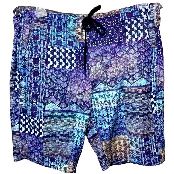 MANDUKA Blue Yoga Athletic 9' Short Lightweight Breathable Movable Coastal Sz XL - Picture 1 of 10